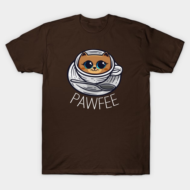Pawfee T-Shirt by RCM Graphix